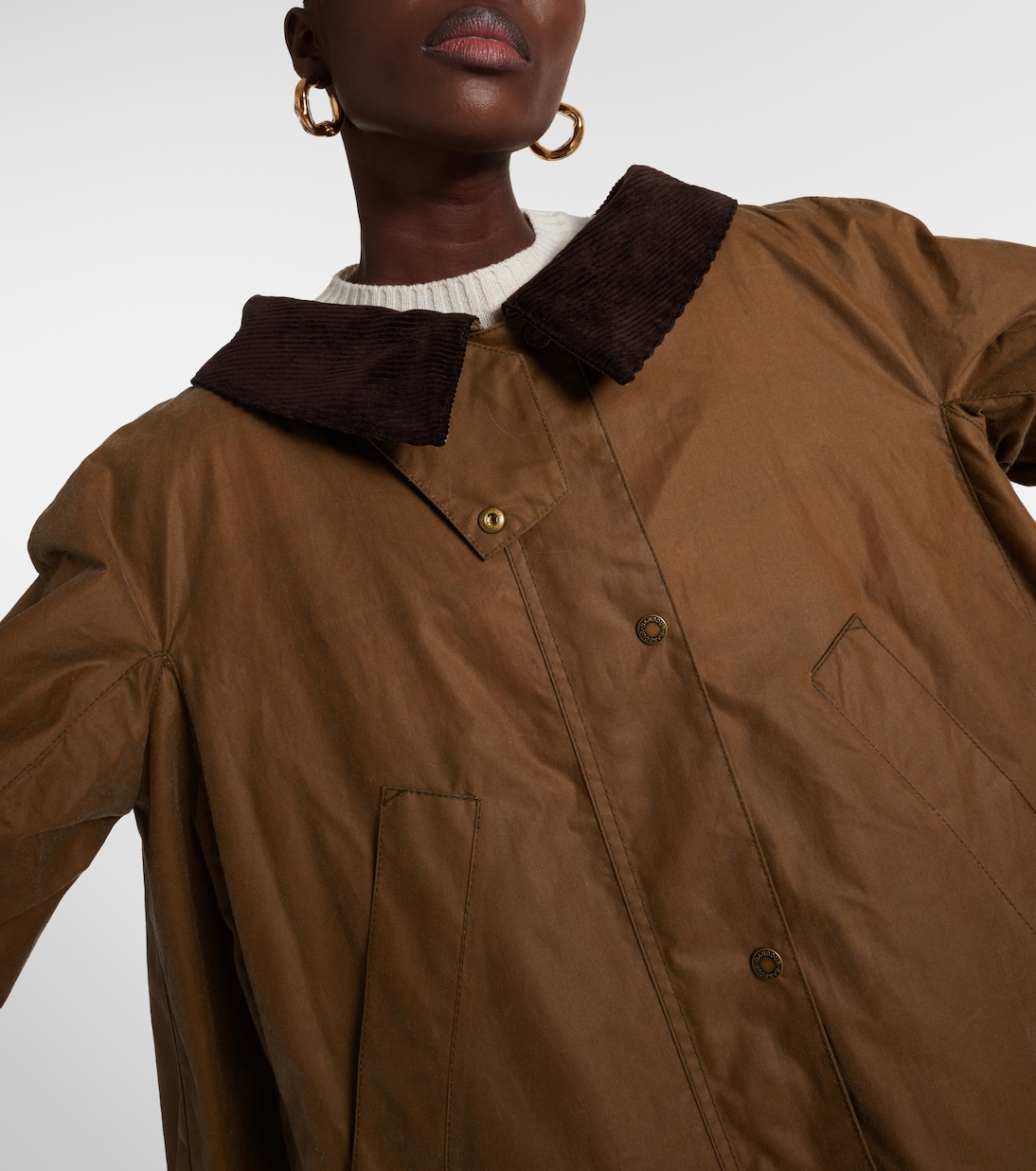 x Barbour - Giacca in cotone e lino | Erdem