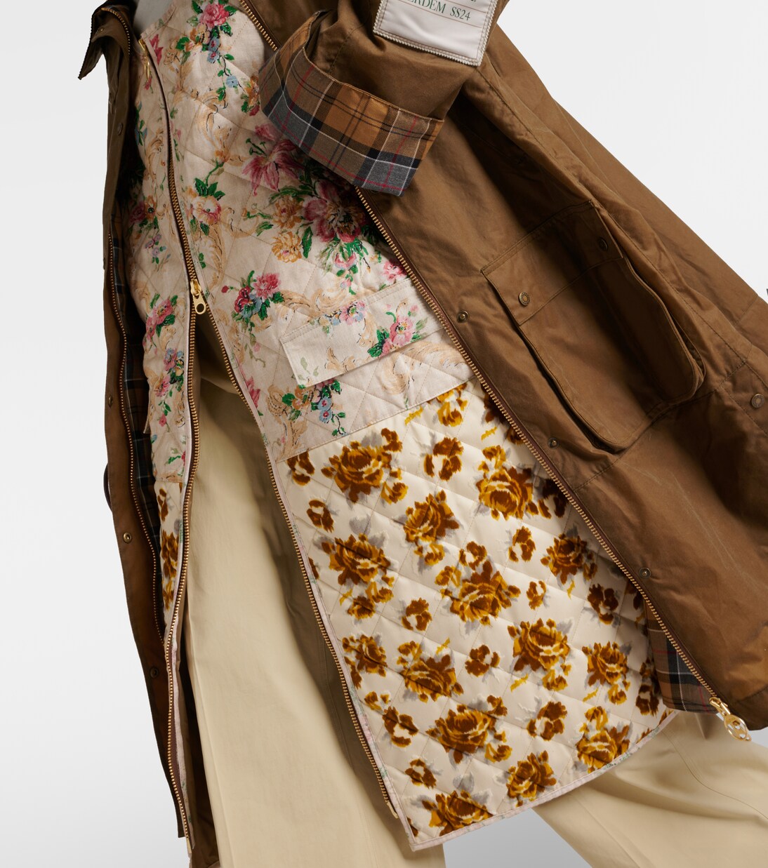 x Barbour - Giacca in cotone e lino | Erdem