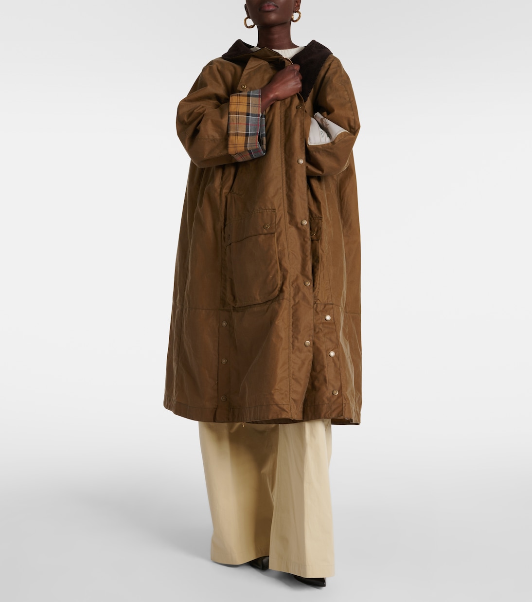 x Barbour - Giacca in cotone e lino | Erdem