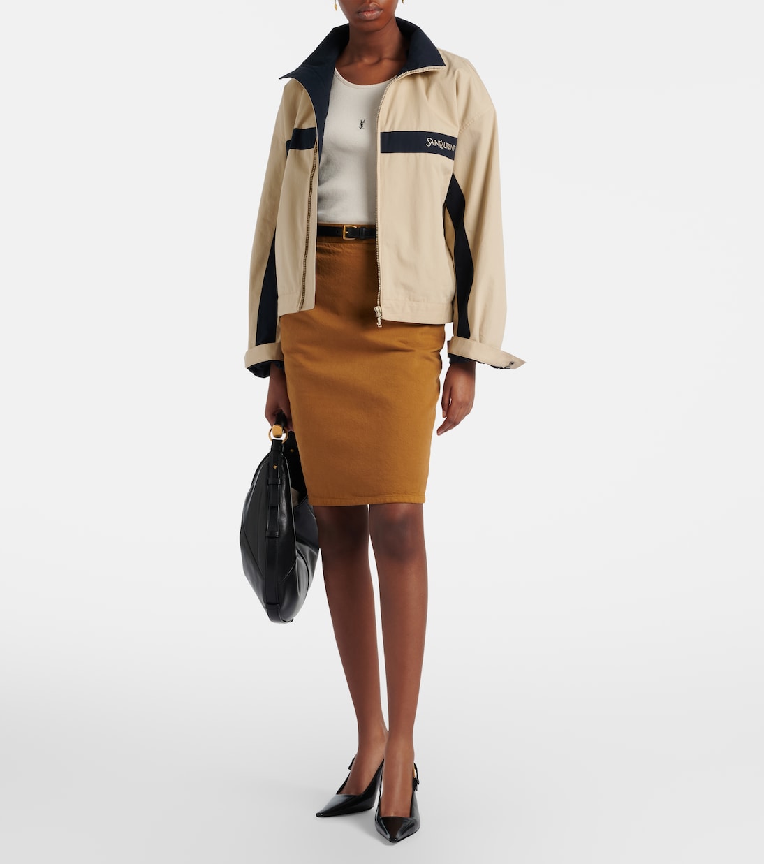 Slingback-Pumps Lee 75 aus Leder | Saint Laurent