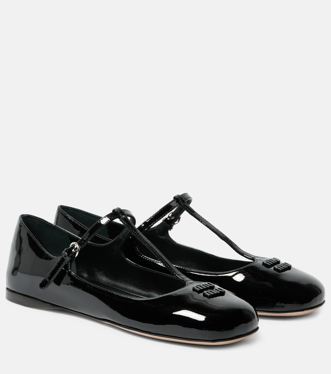 Mary-Jane-Ballerinas aus Lackleder | Miu Miu