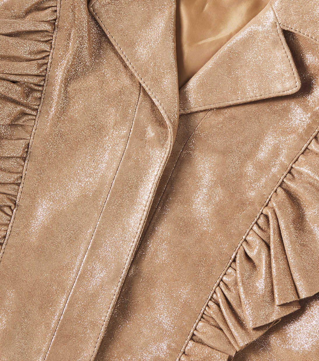 Weste Piep aus Metallic-Leder | Donsje