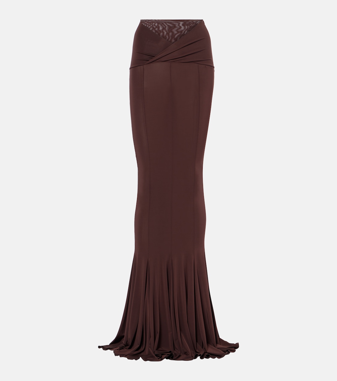 Falda larga drapeada | Nensi Dojaka