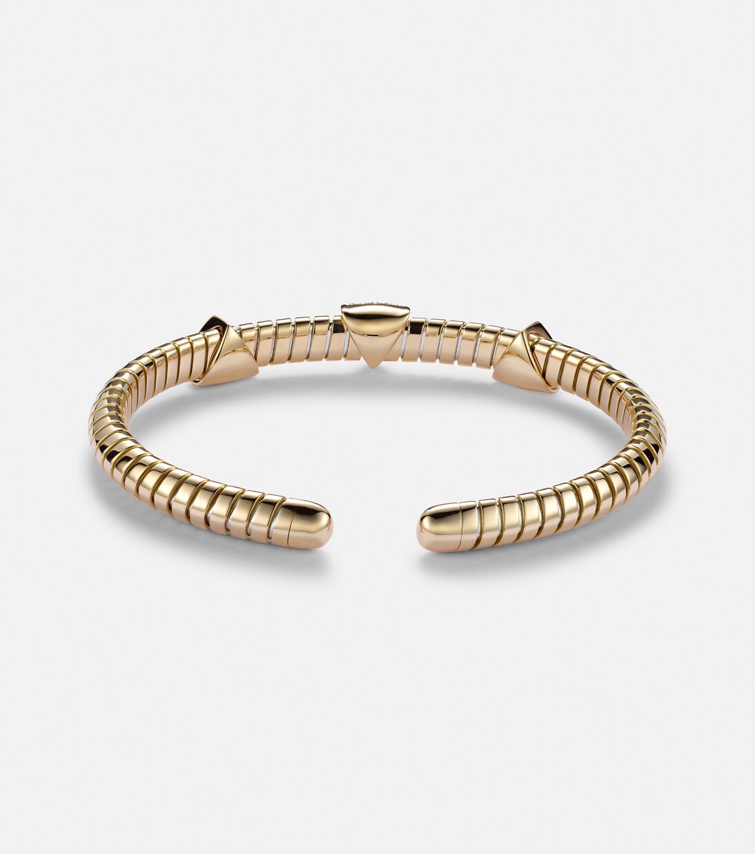 Armreif Trisolina 3 Station aus 18kt Gelbgold mit Diamanten | Marina B