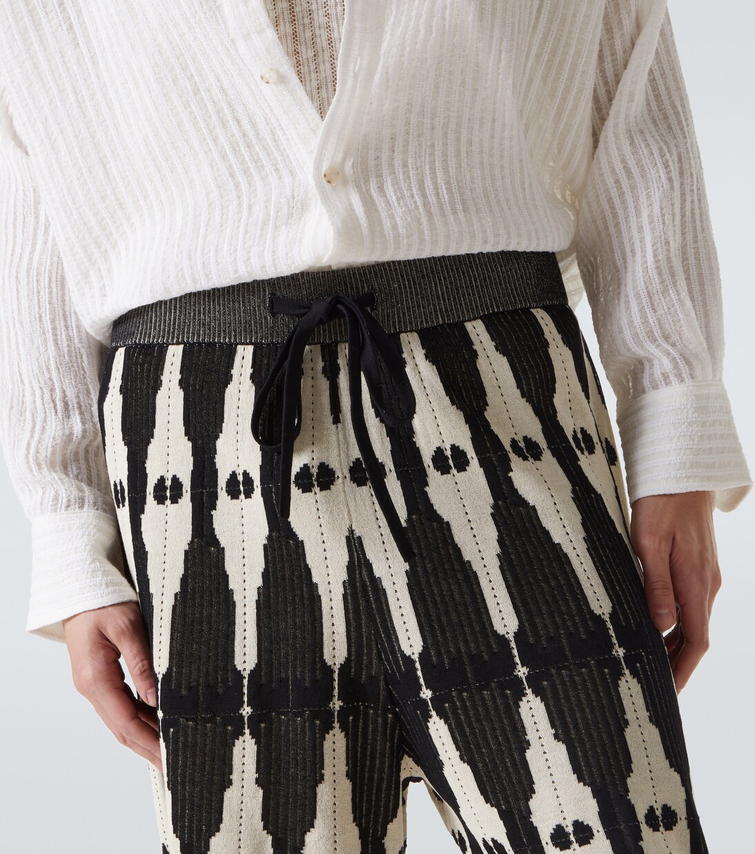 Ritual knitted jacquard shorts | Commas