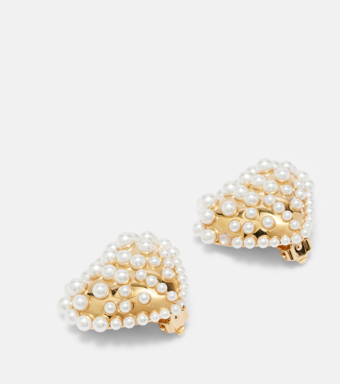Clip-Ohrringe mit Zierperlen | Oscar de la Renta