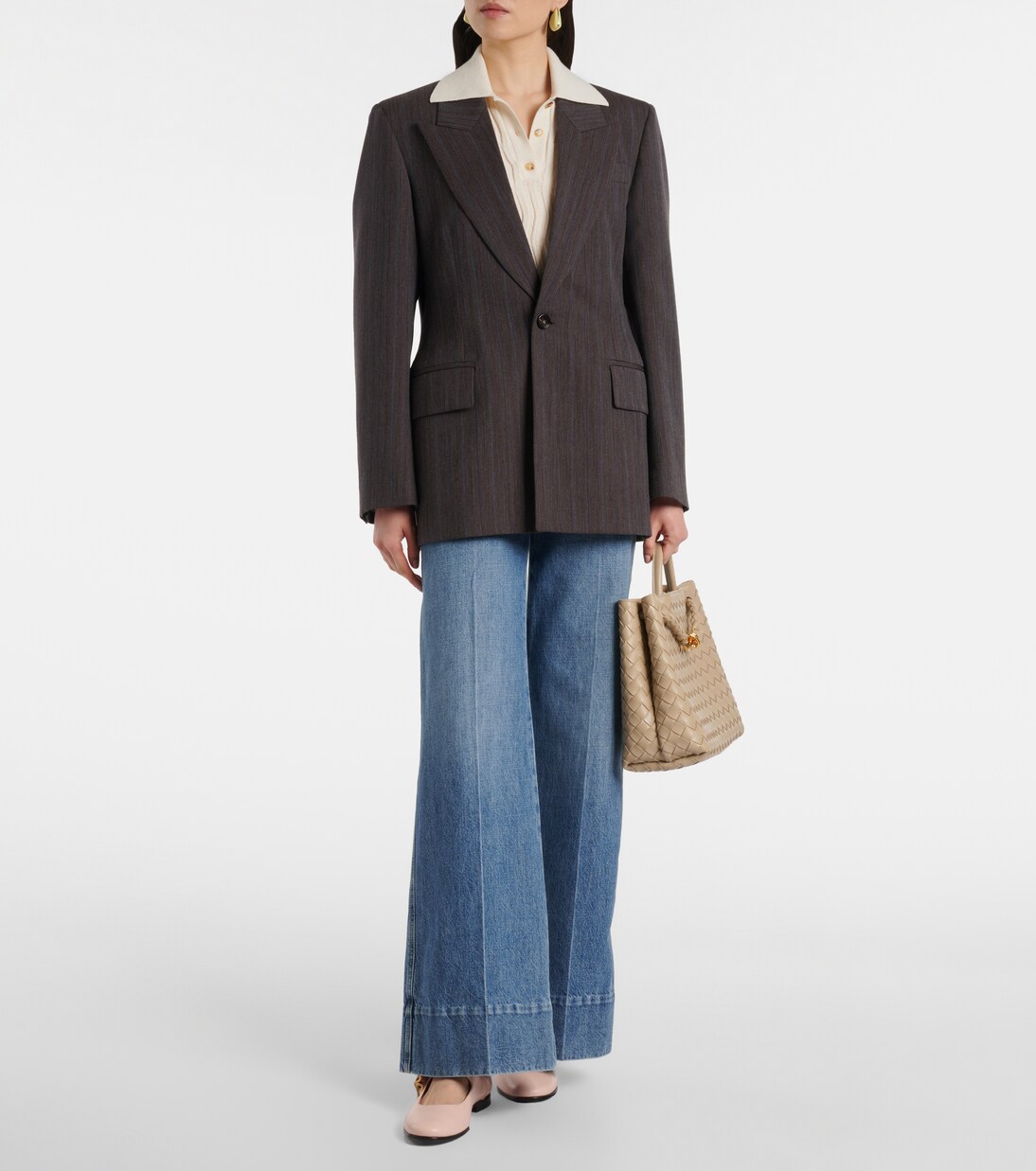 Astaire leather Mary Jane flats | Bottega Veneta