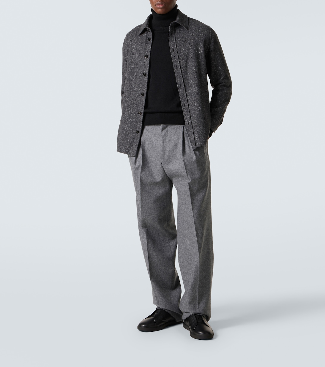 Triple Stitch leather sneakers | Zegna