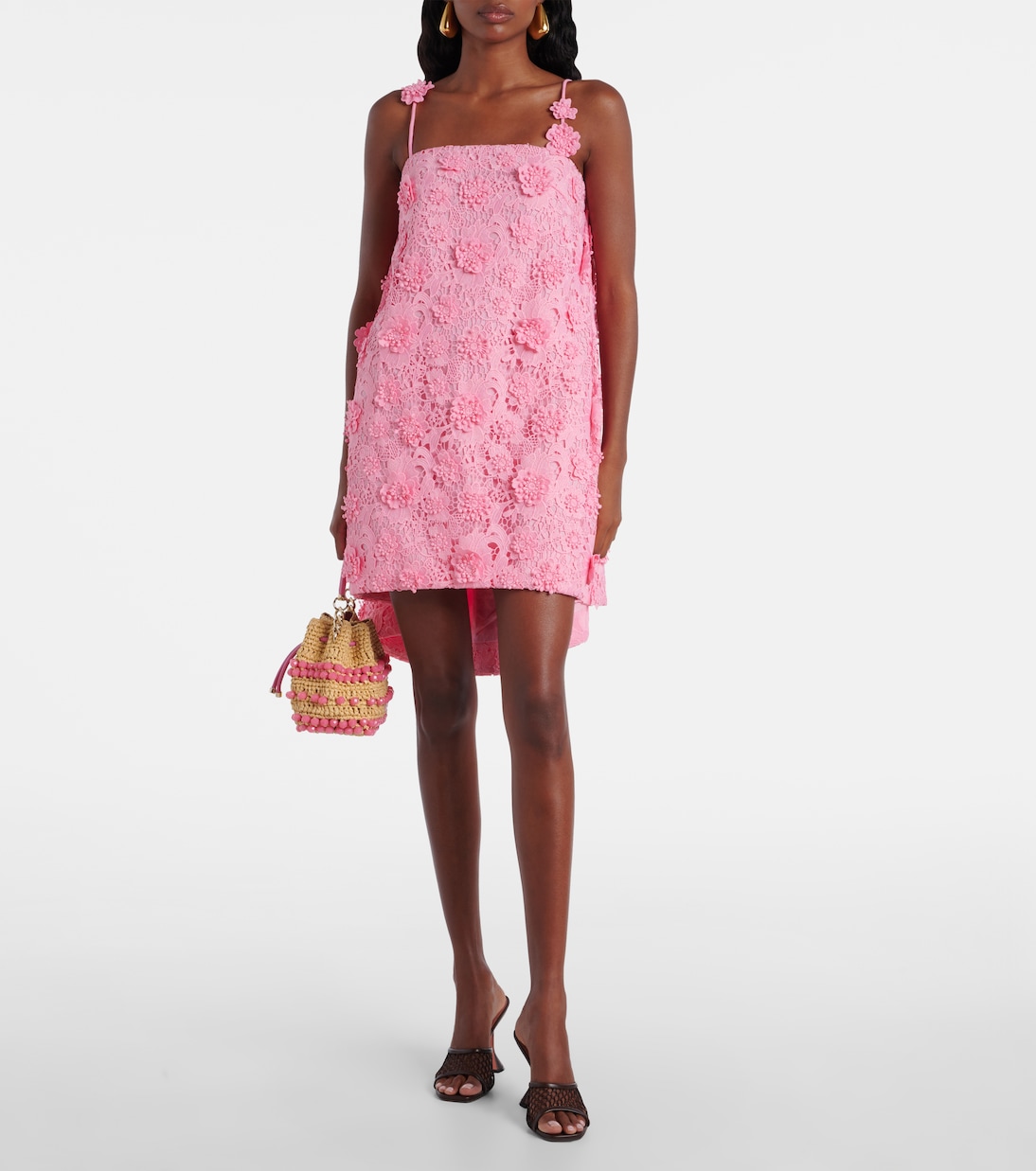 Robe Fifi en dentelle à fleurs | Leo Lin