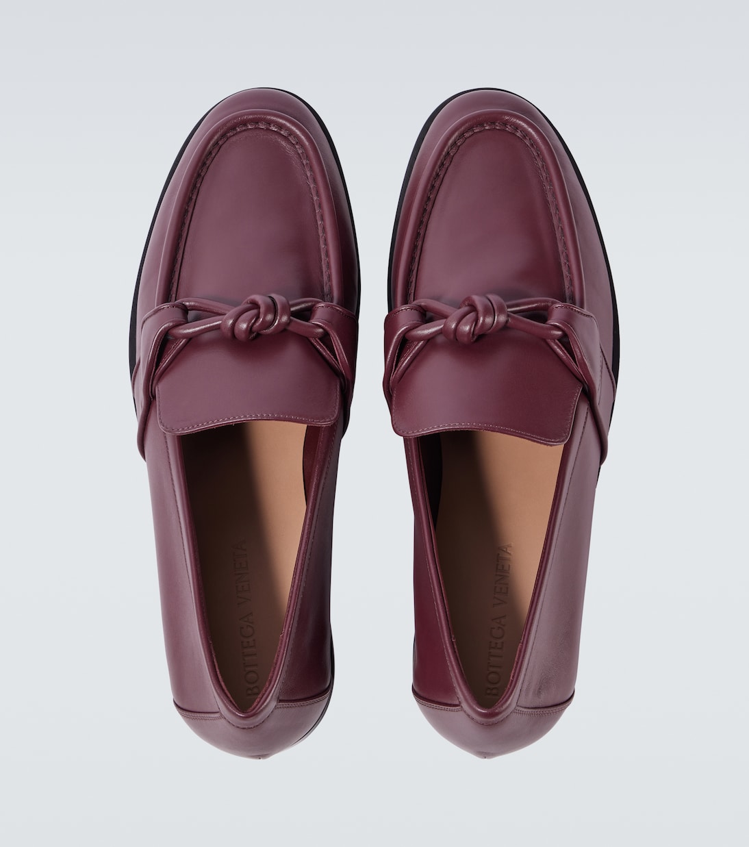 Astaire Knot leather loafers | Bottega Veneta