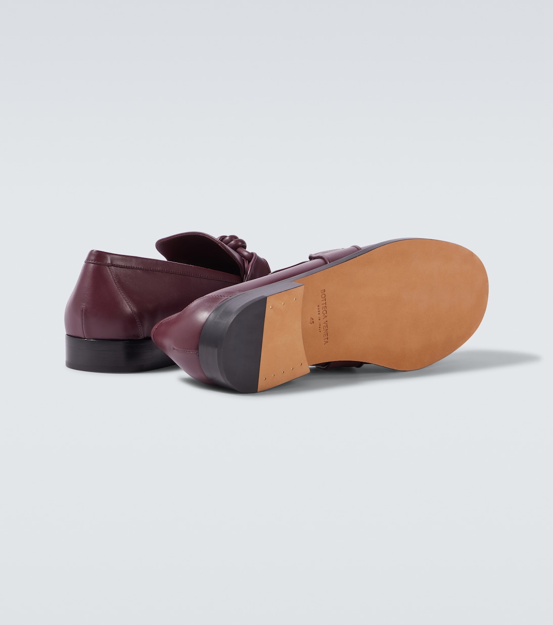 Astaire Knot leather loafers | Bottega Veneta