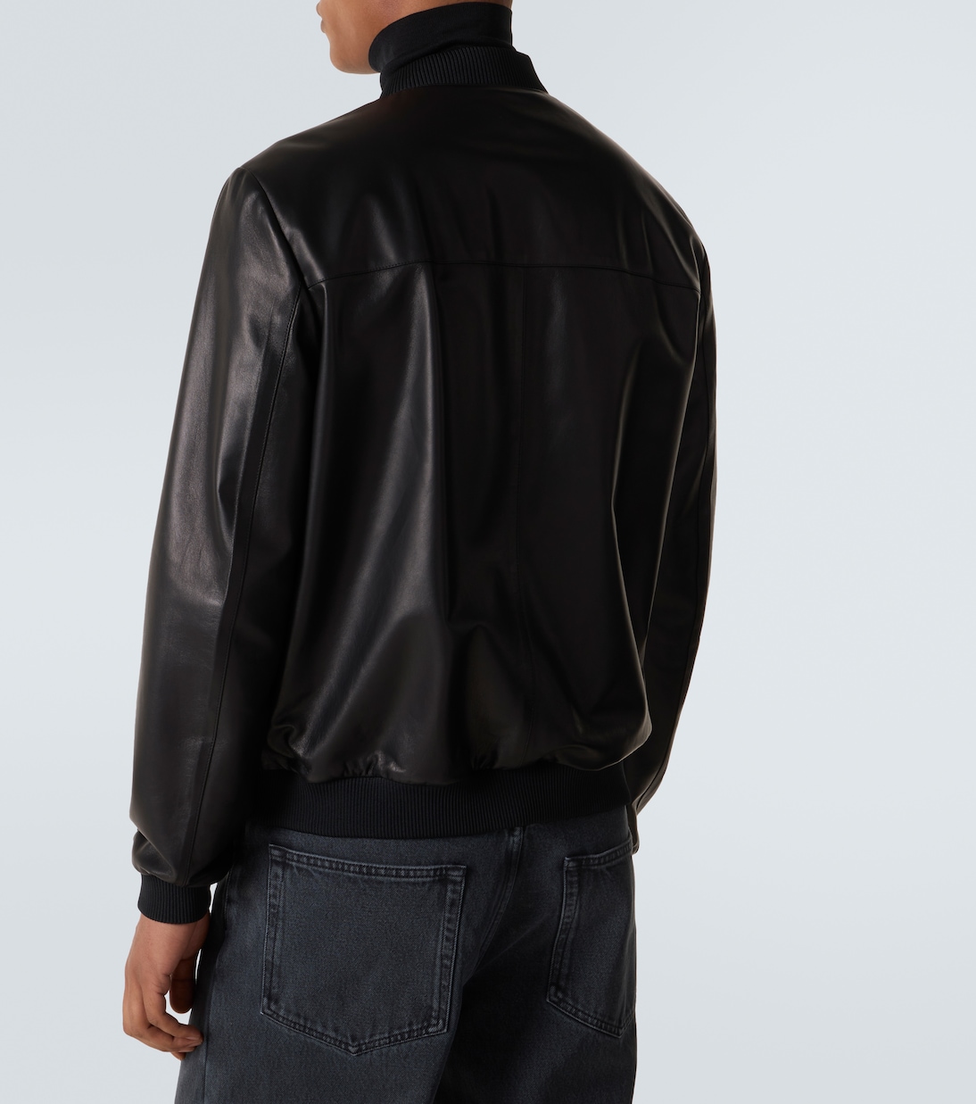 Leather bomber jacket | Prada