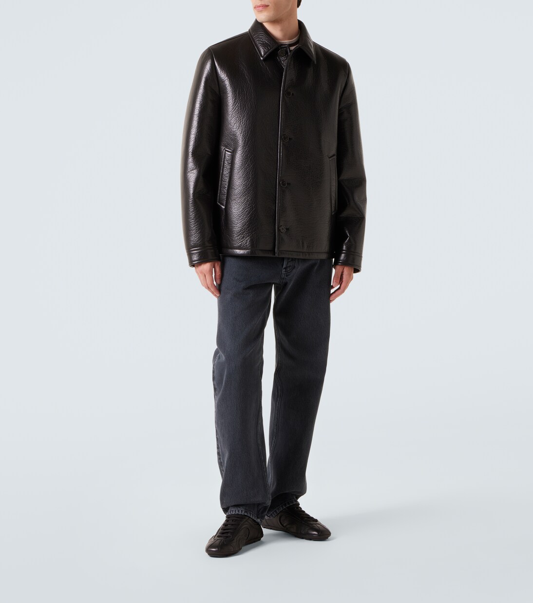 Montecarlo Re-Edition 2005 leather sneakers | Prada