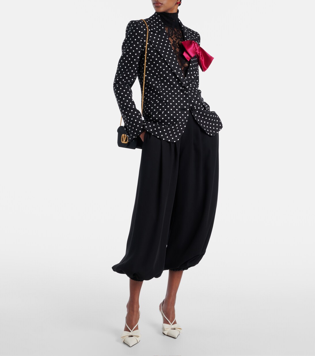 Bowow 85 leather slingback pumps | Valentino Garavani