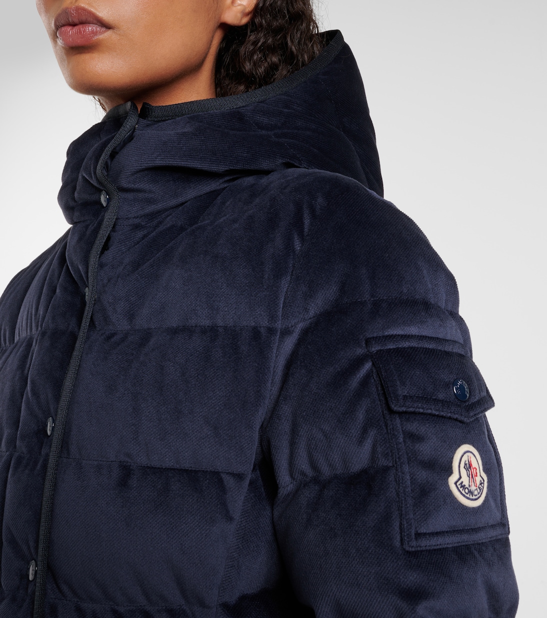 Barante velour twill down jacket | Moncler