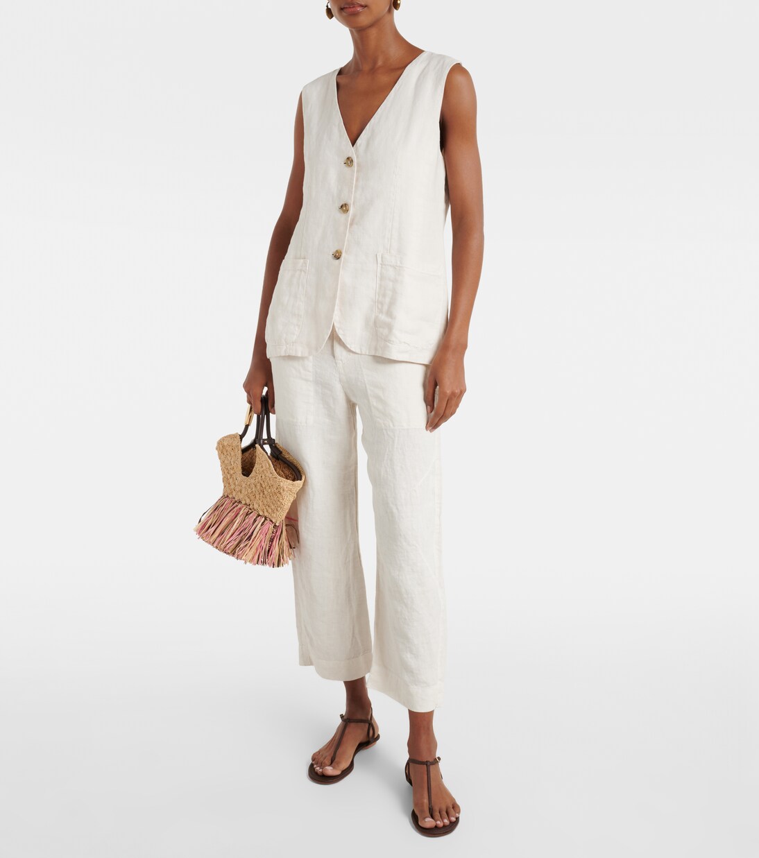 Weste Acie aus Leinen | Velvet