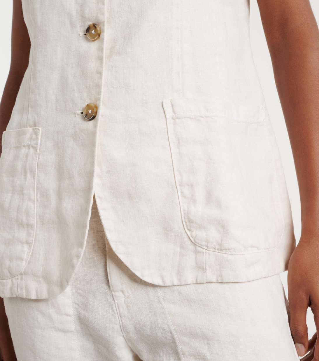 Weste Acie aus Leinen | Velvet