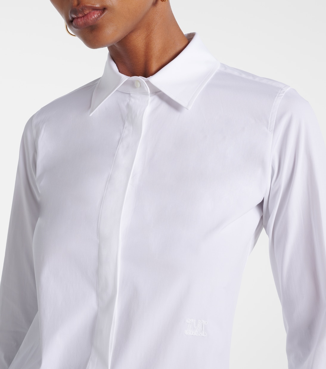 Camisa Knut de popelín en mezcla de algodón | Max Mara