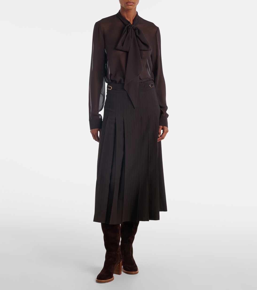 Shildon tie-neck silk blouse | Gabriela Hearst