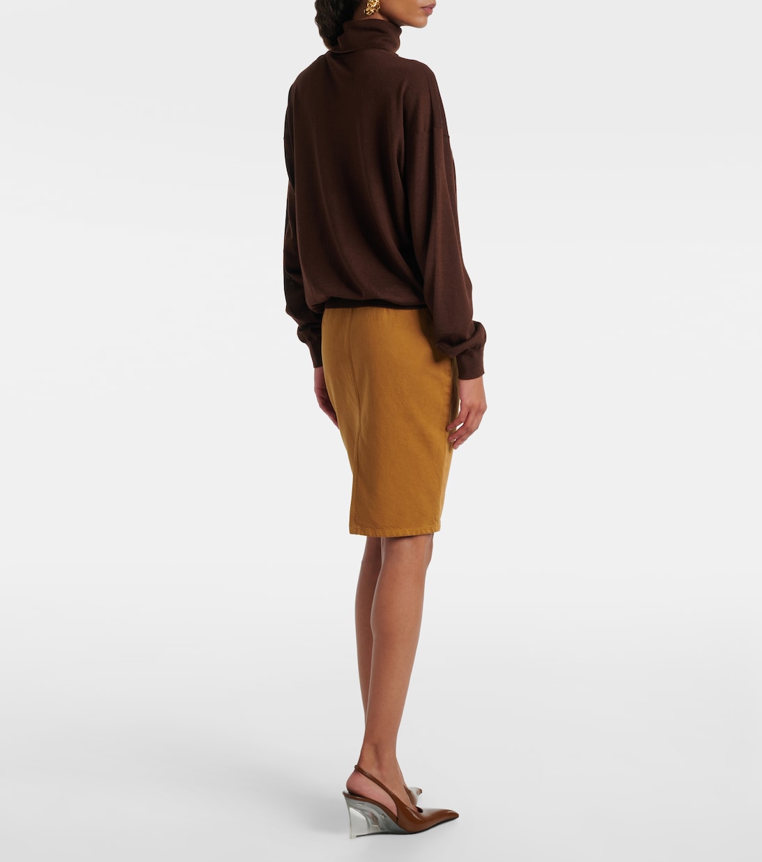 Rollkragenpullover aus Wolle, Kaschmir und Seide | Saint Laurent