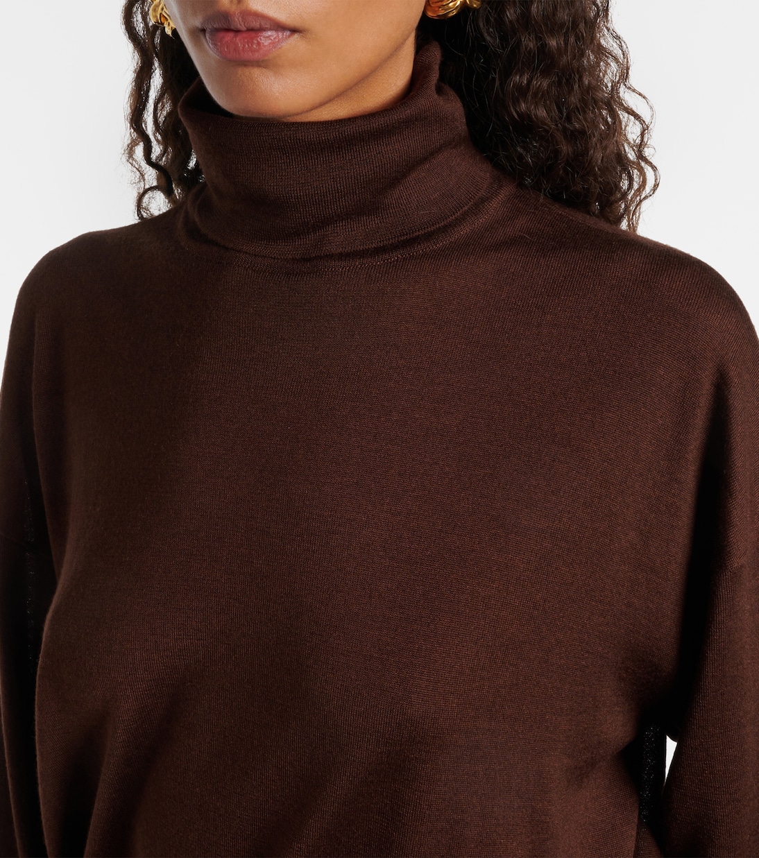 Rollkragenpullover aus Wolle, Kaschmir und Seide | Saint Laurent