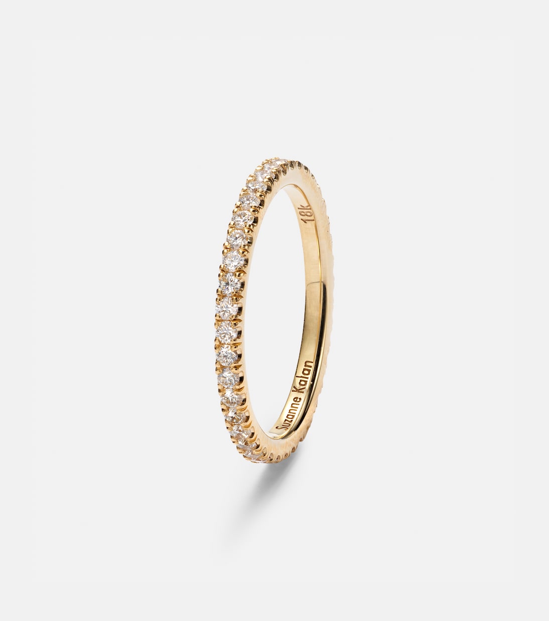 Anneaux de superposition pour bague connectée Midi en or 18 ct et diamants | Suzanne Kalan