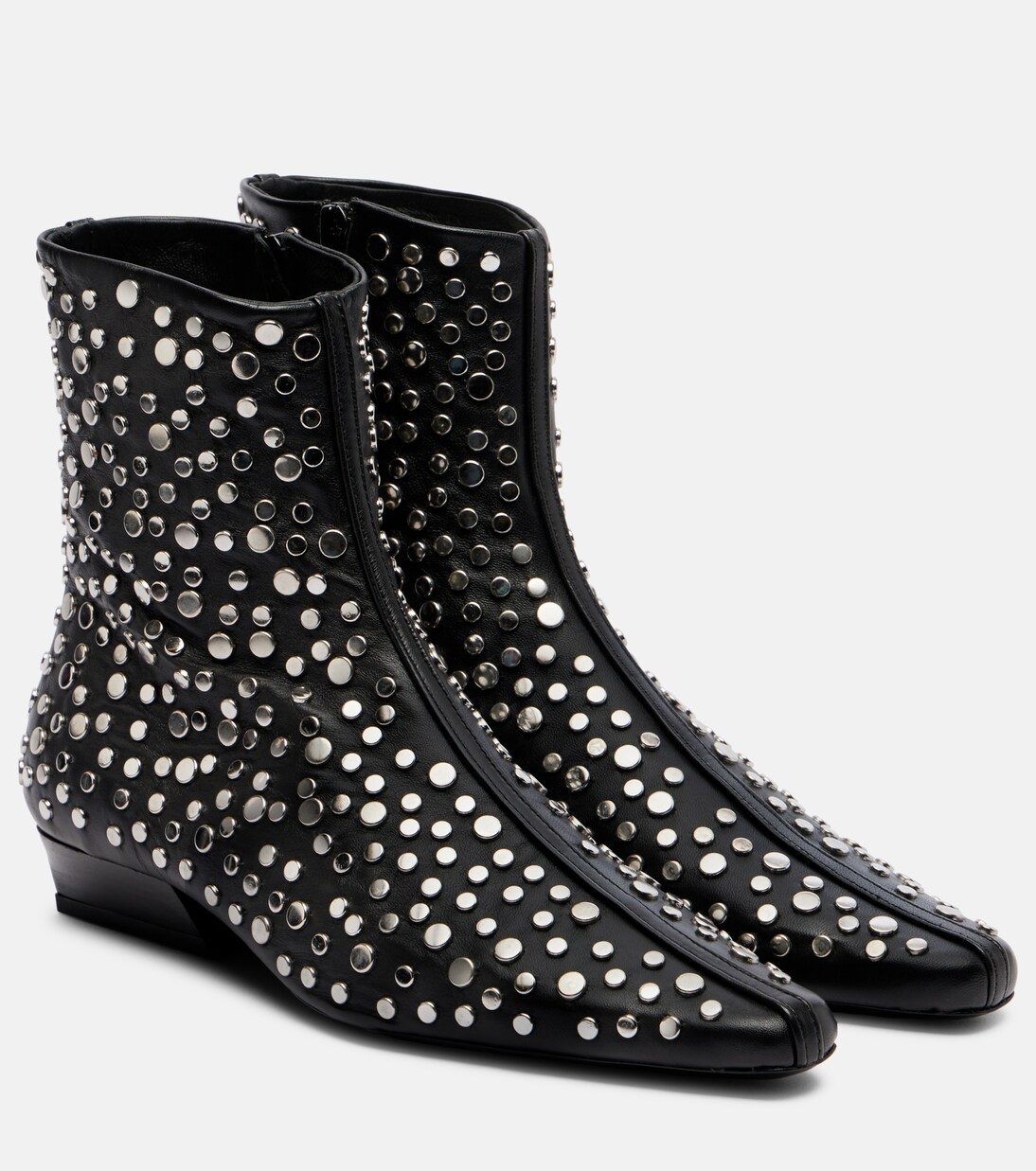 Wally studded leather ankle boots  | Staud