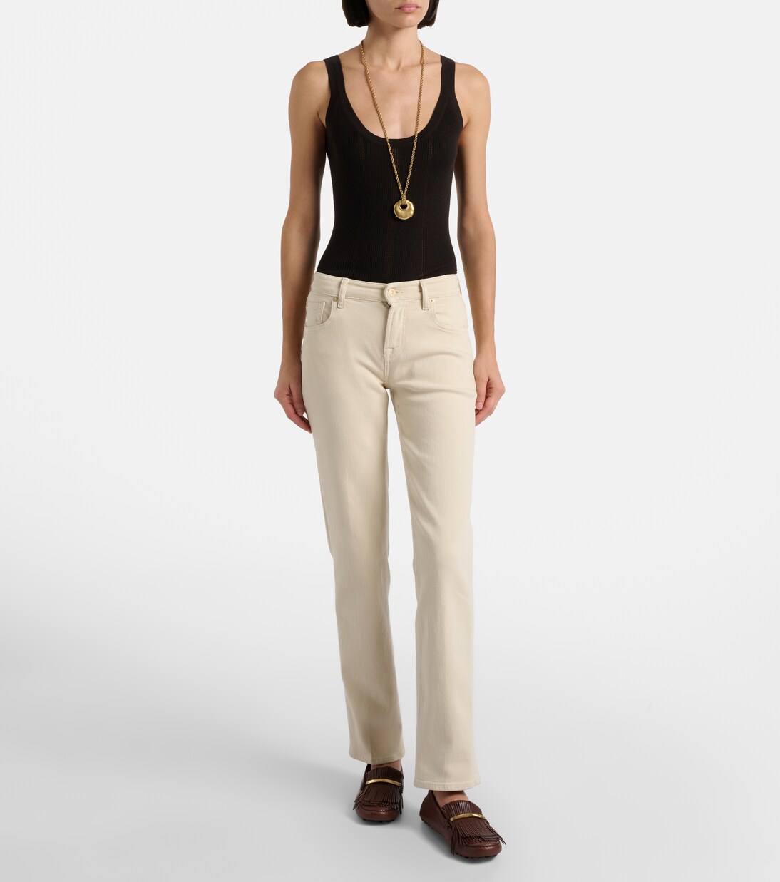 Jeans rectos Calie Straight de tiro medio | 7 For All Mankind