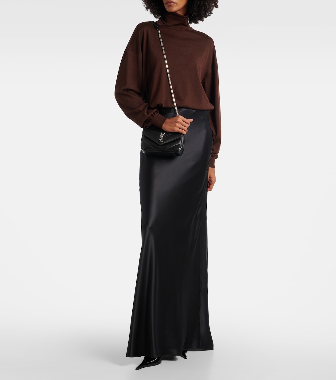 Loulou Mini leather crossbody bag | Saint Laurent