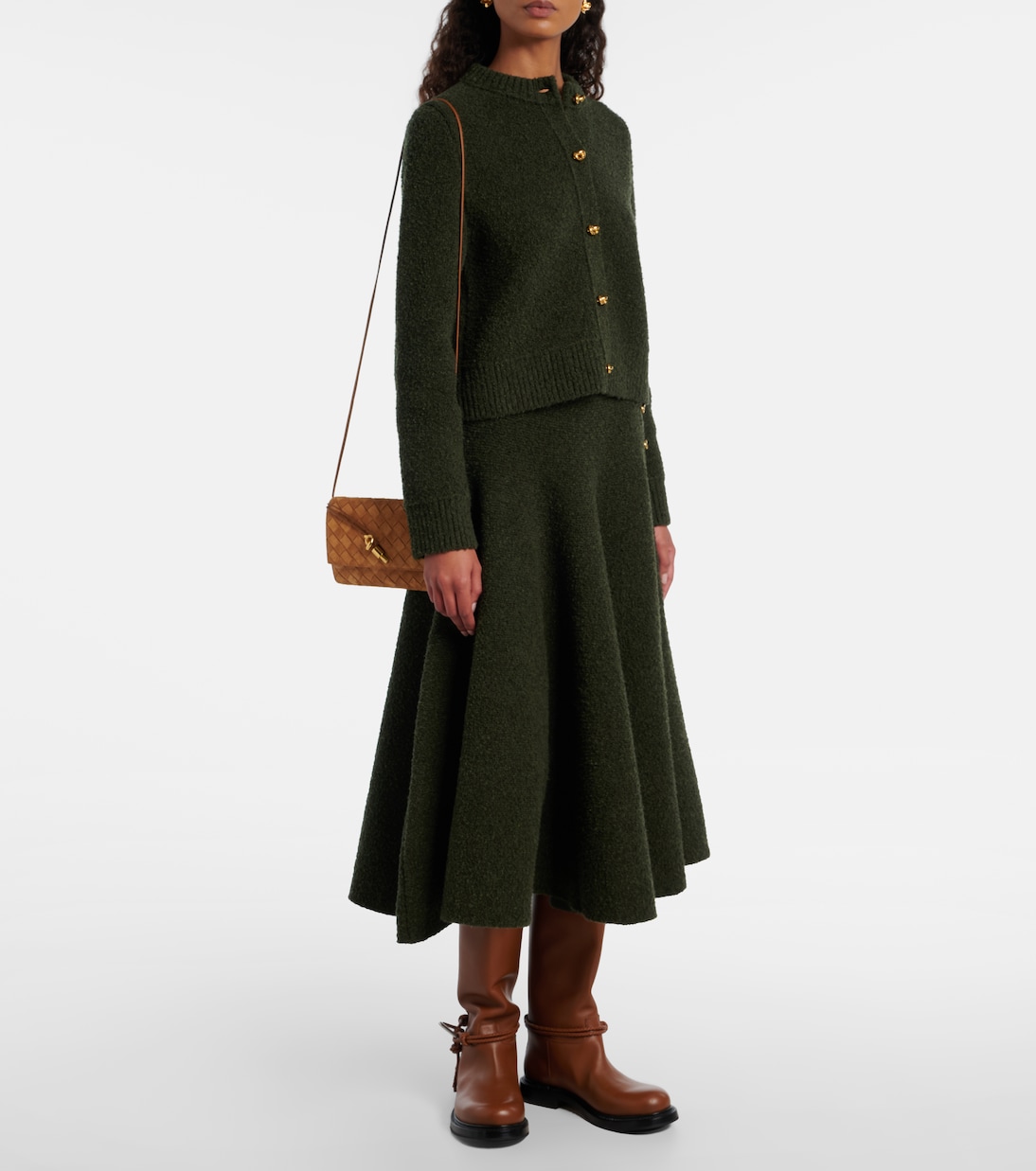 James leather knee-high boots | Bottega Veneta