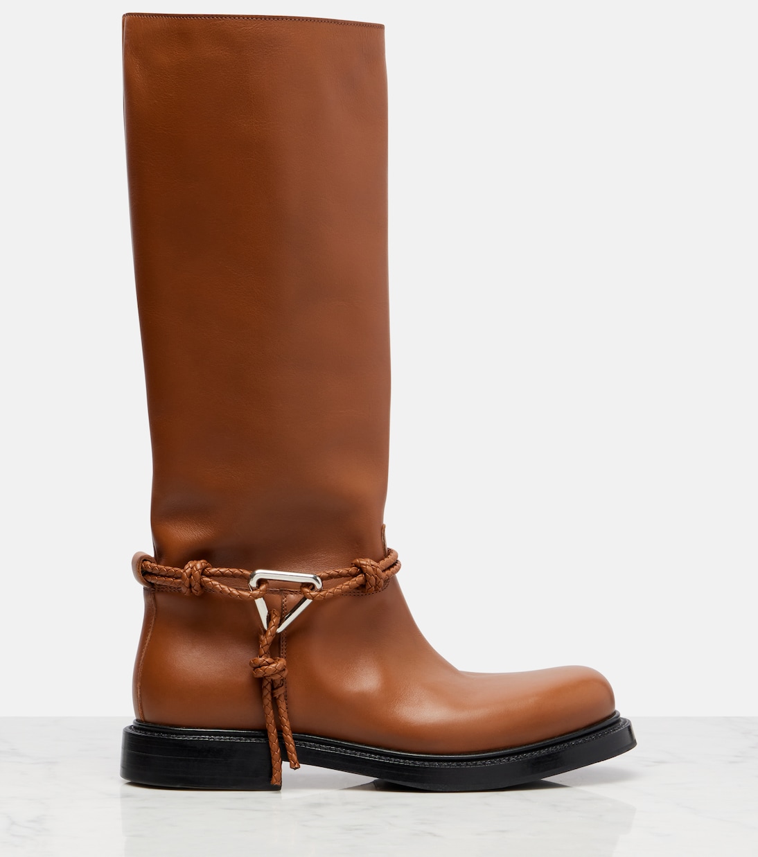 James leather knee-high boots | Bottega Veneta