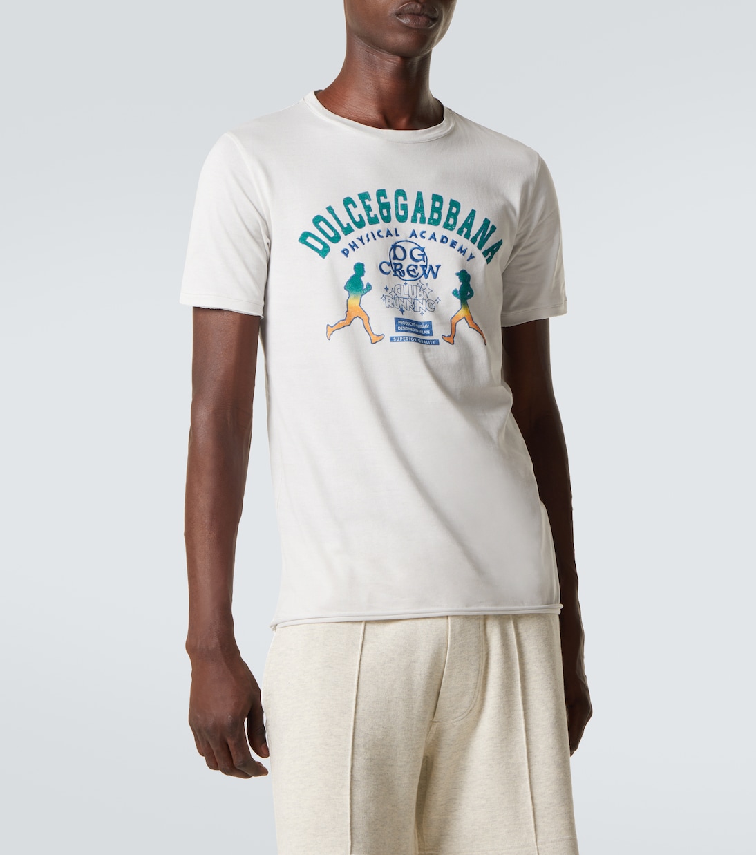 Camiseta de jersey de algodón estampada | Dolce&Gabbana