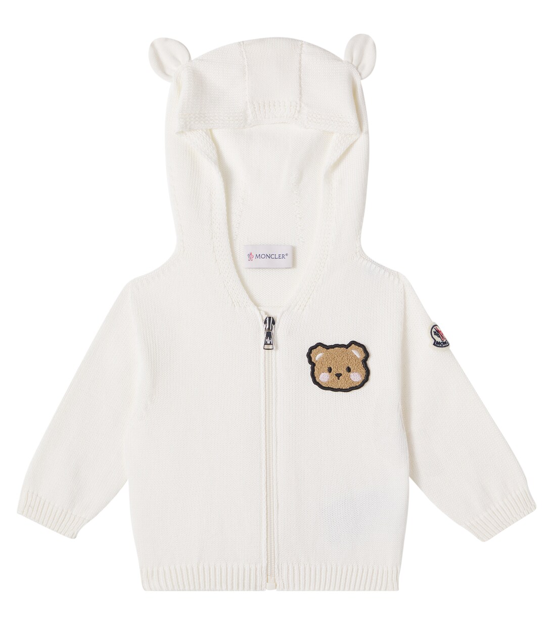 Baby cotton hoodie zip-up hoodie | Moncler Enfant