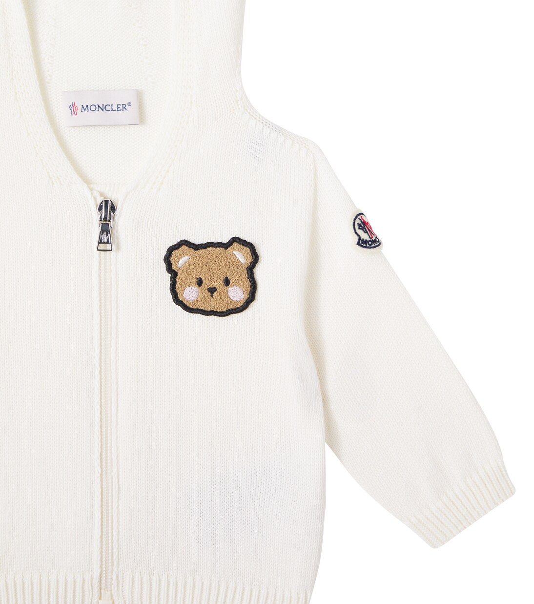 Baby cotton hoodie zip-up hoodie | Moncler Enfant
