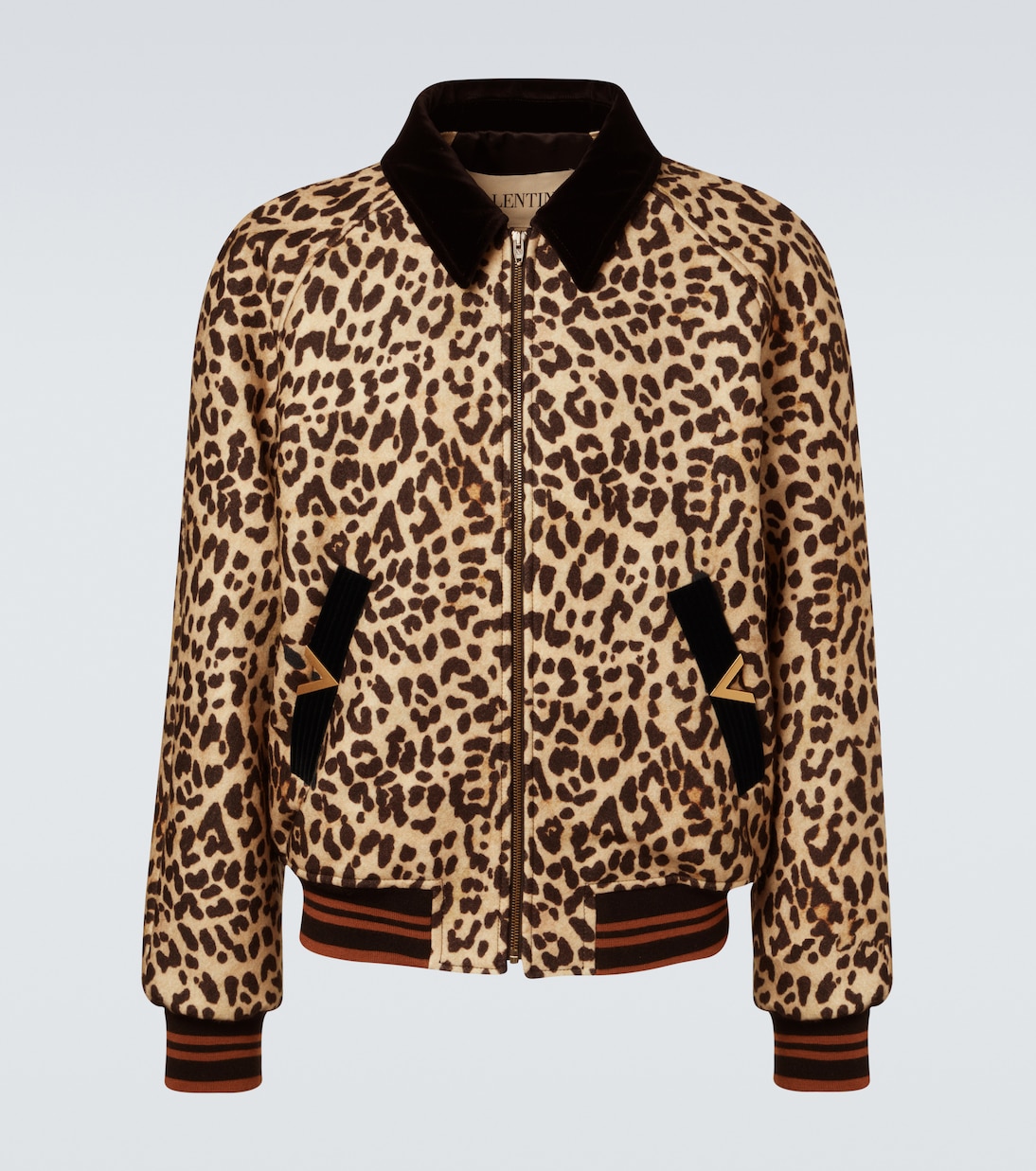 Bedrucktes Blouson VGold aus Wolle | Valentino