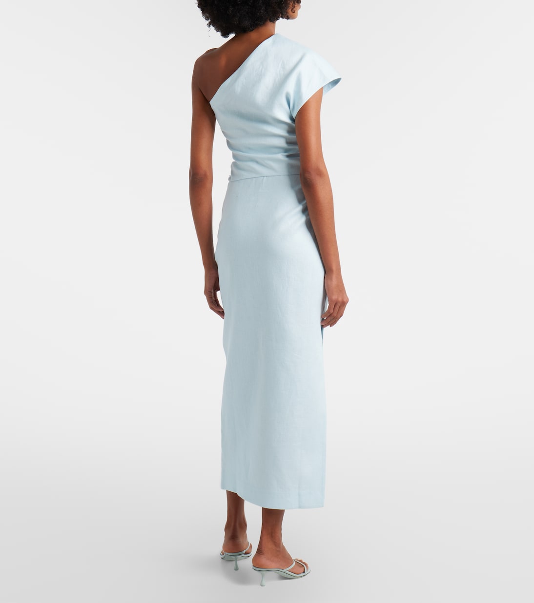 Linen midi skirt | SIR