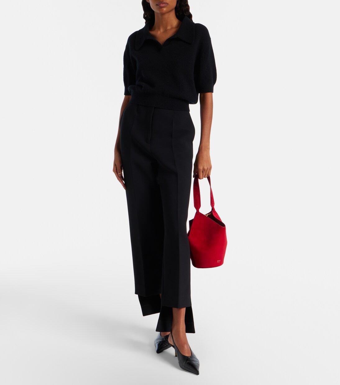 Top cropped Leni de lana y cachemir | Khaite