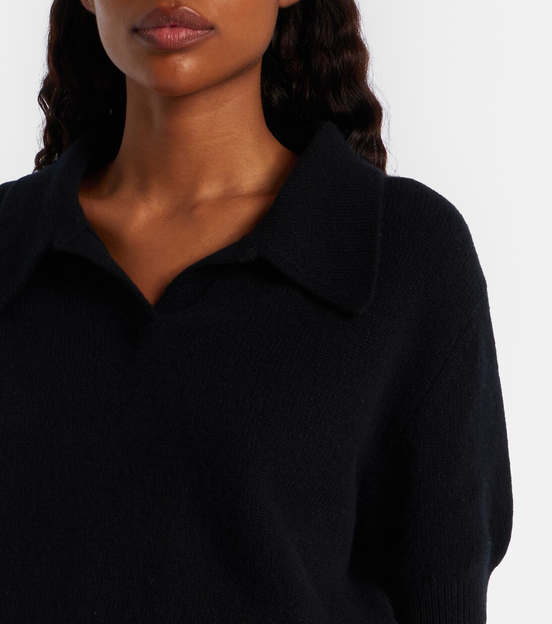 Top cropped Leni de lana y cachemir | Khaite