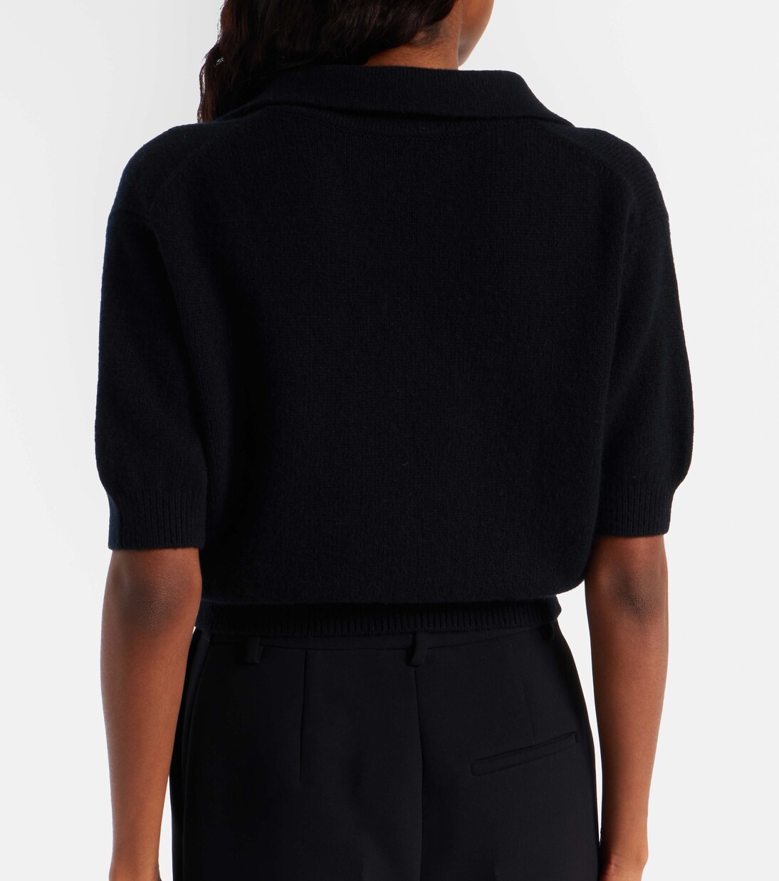 Top cropped Leni de lana y cachemir | Khaite