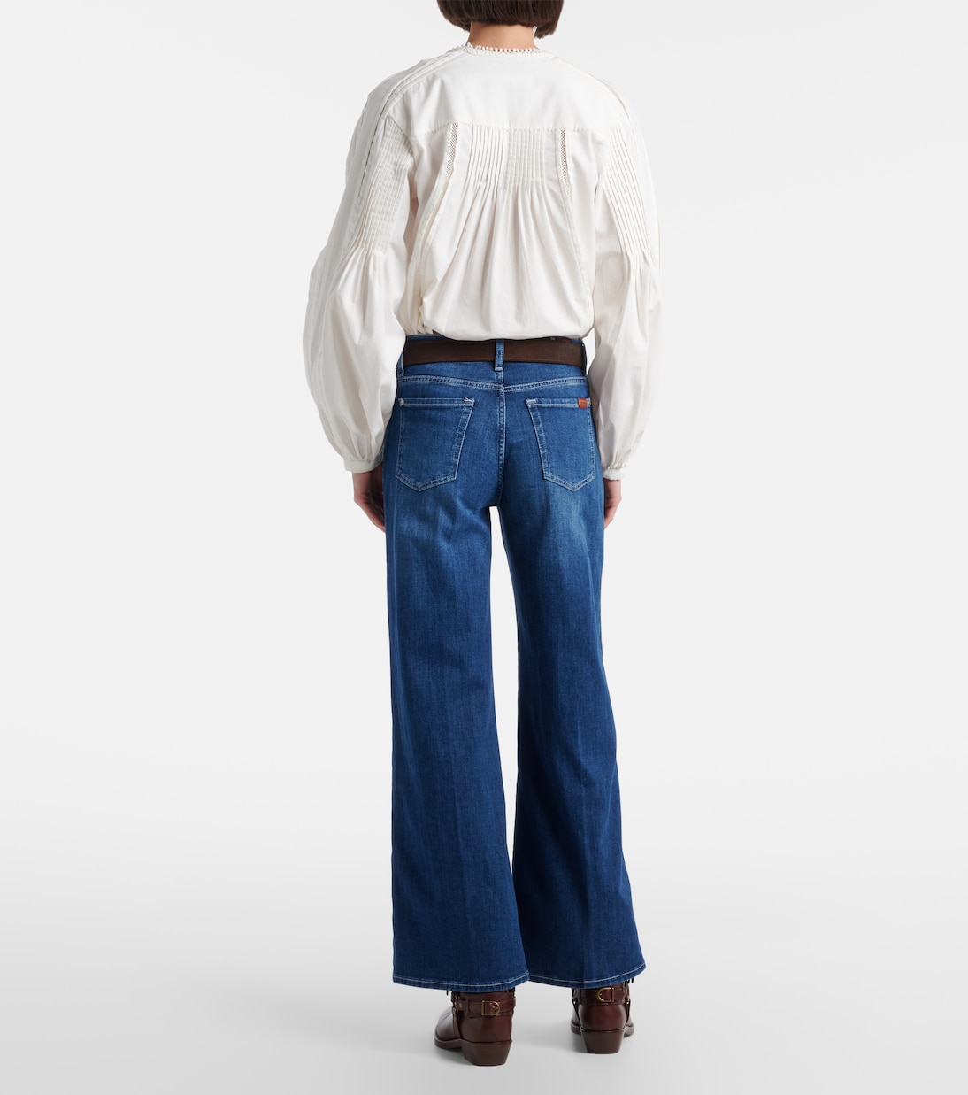 Lotta Ankle wide-leg jeans | 7 For All Mankind