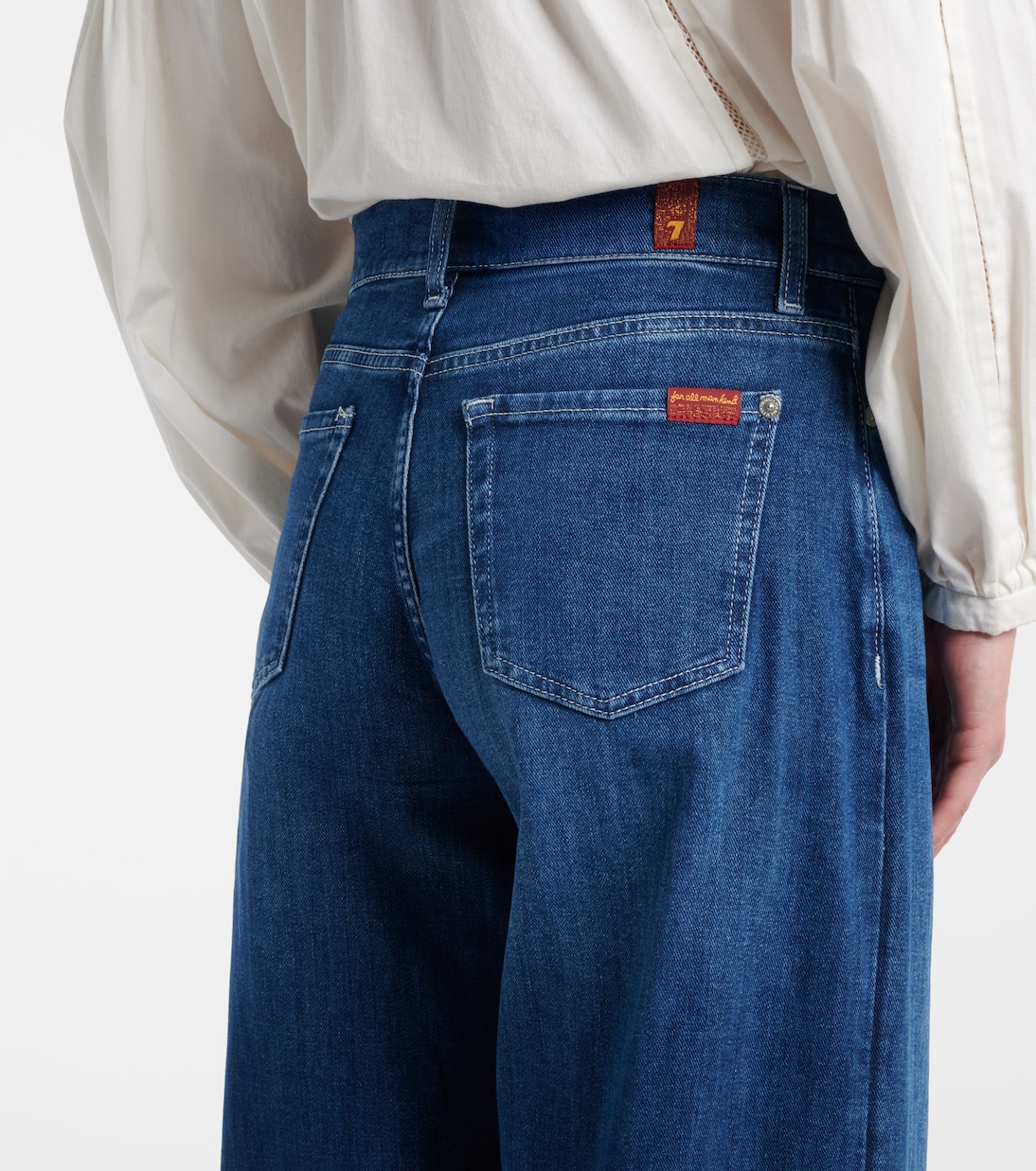 Lotta Ankle wide-leg jeans | 7 For All Mankind