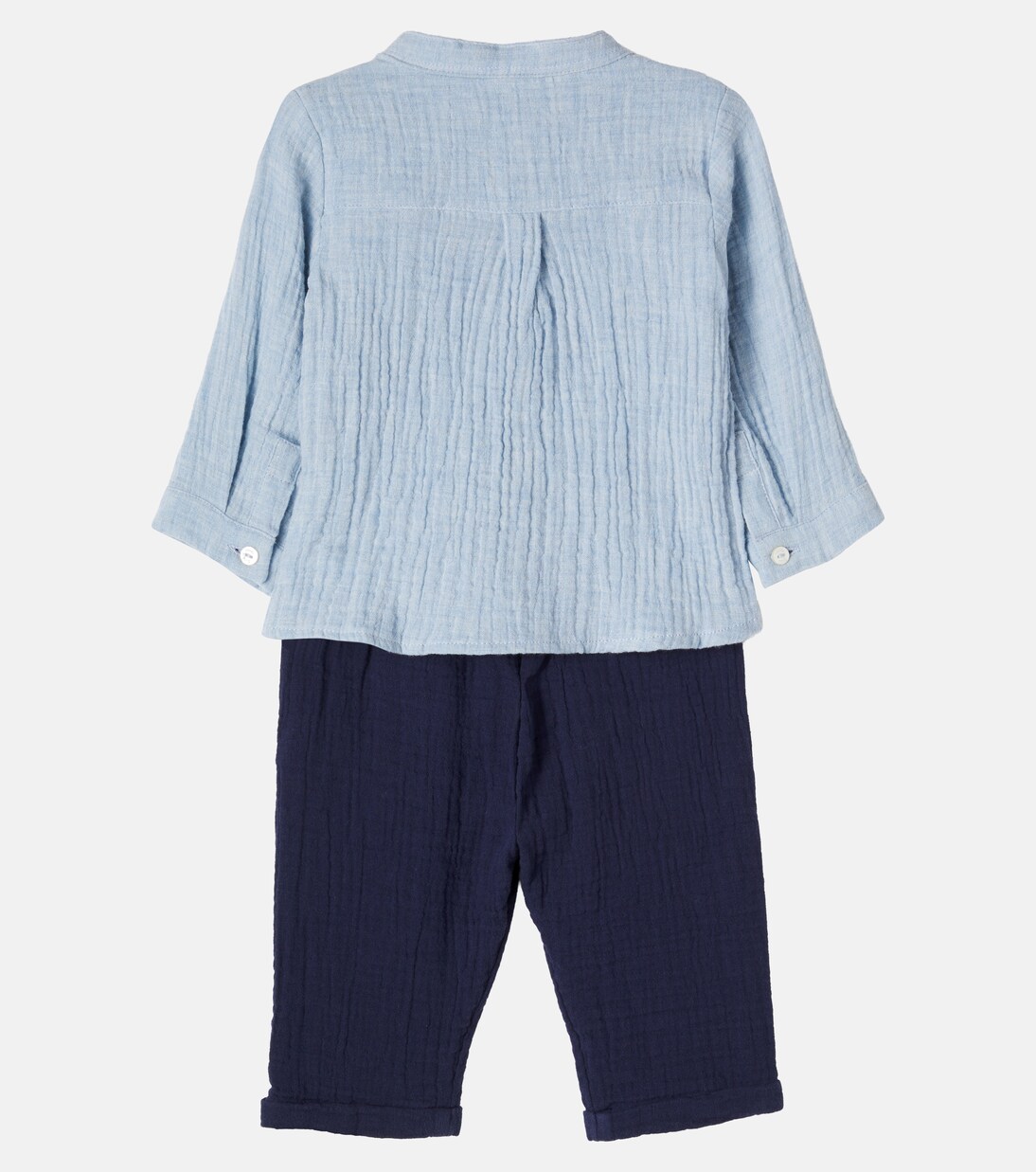 Baby cotton shirt and pants set | Tartine et Chocolat