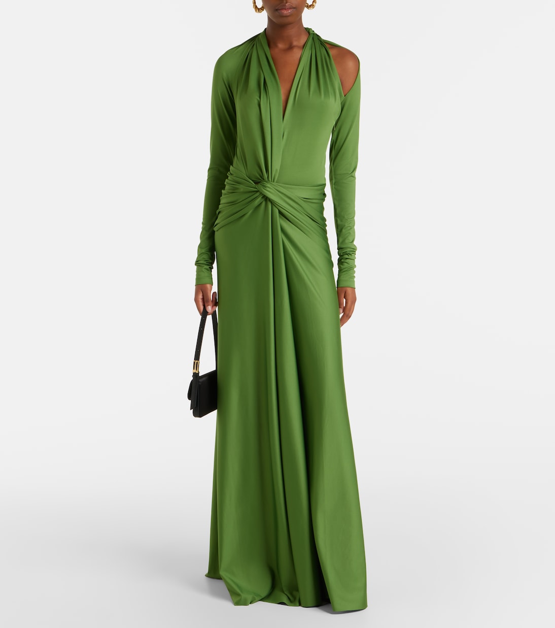 Robe longue drapée | Victoria Beckham