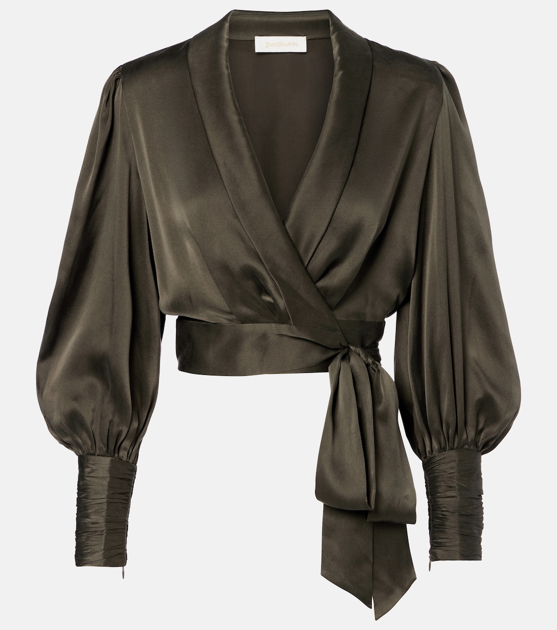 Silk wrap top | Zimmermann