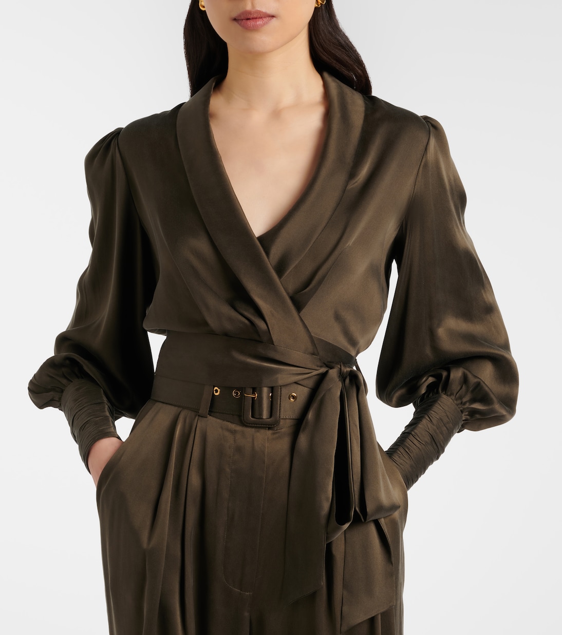 Silk wrap top | Zimmermann