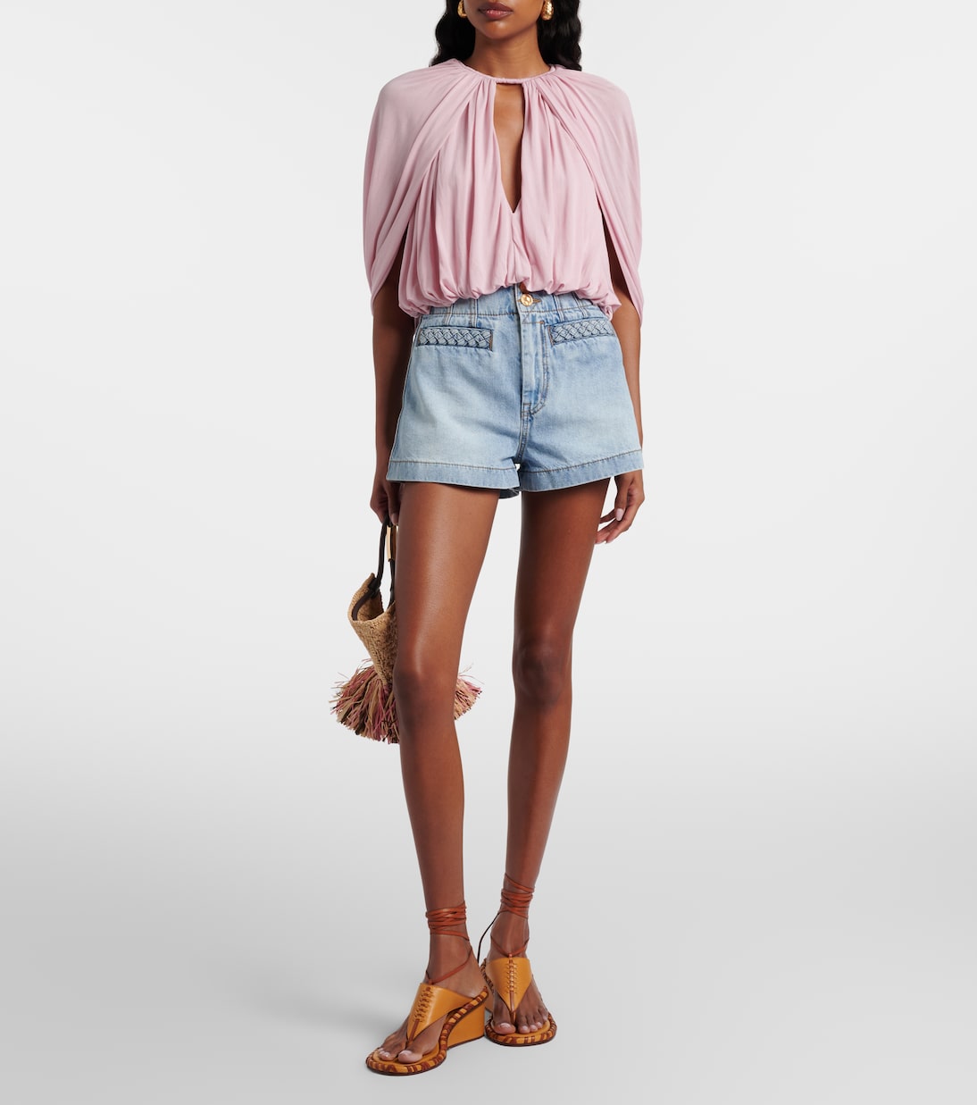 Alchemy caped draped blouse | Zimmermann