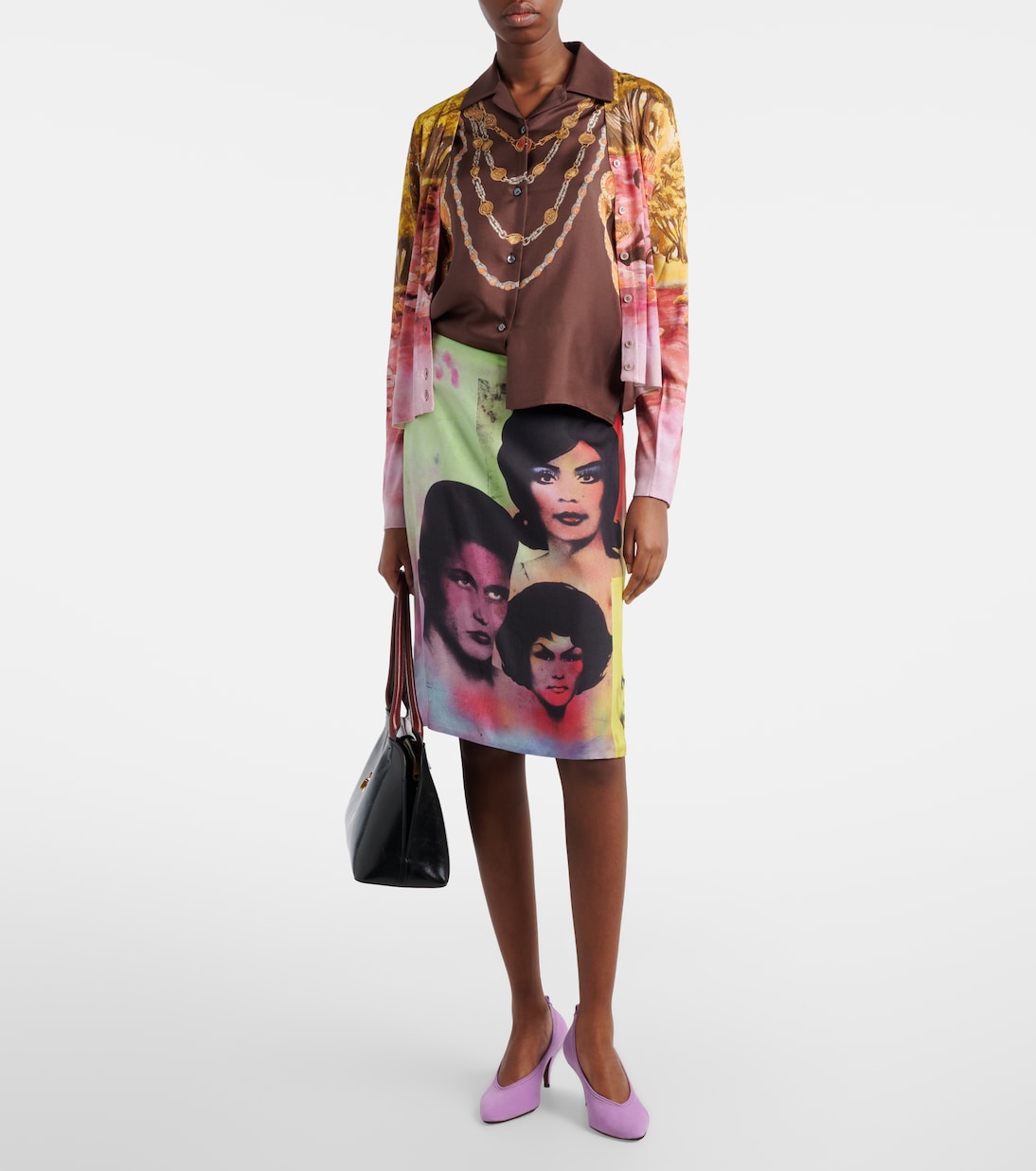 Pumps Tina aus Denim | Versace