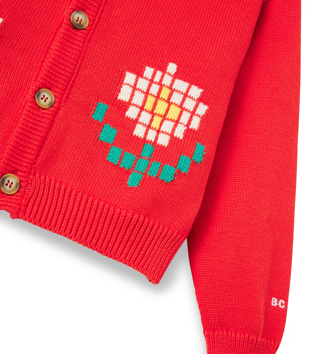 Cardigan intarsia en coton | Bobo Choses