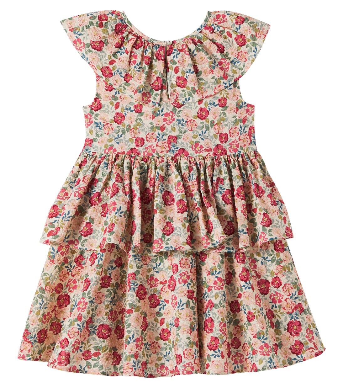 Bella floral ruffled cotton dress | Konges Sløjd