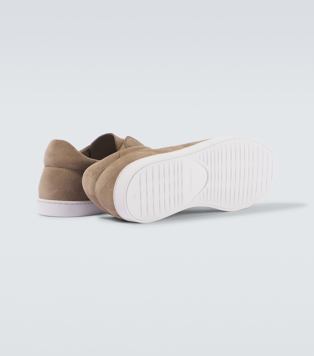 Open suede sneakers | Magnanni